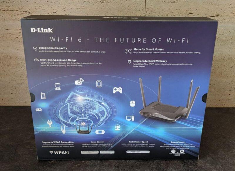 D-Link D-LINK EXO AX1500 Mesh Wi-Fi 6 Router für Smart Homes DIR-X1560 