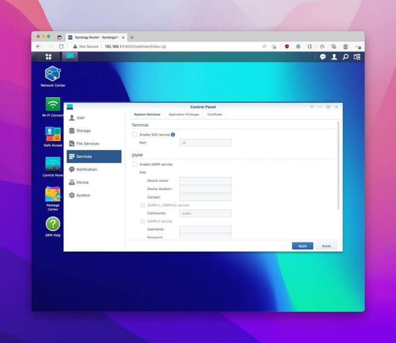 synology rt6600 ax screens20 Synology RT6600ax Router Review