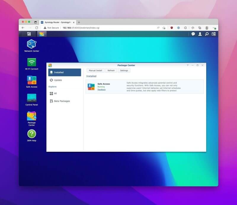 synology rt6600 ax screens21 Synology RT6600ax Router Review