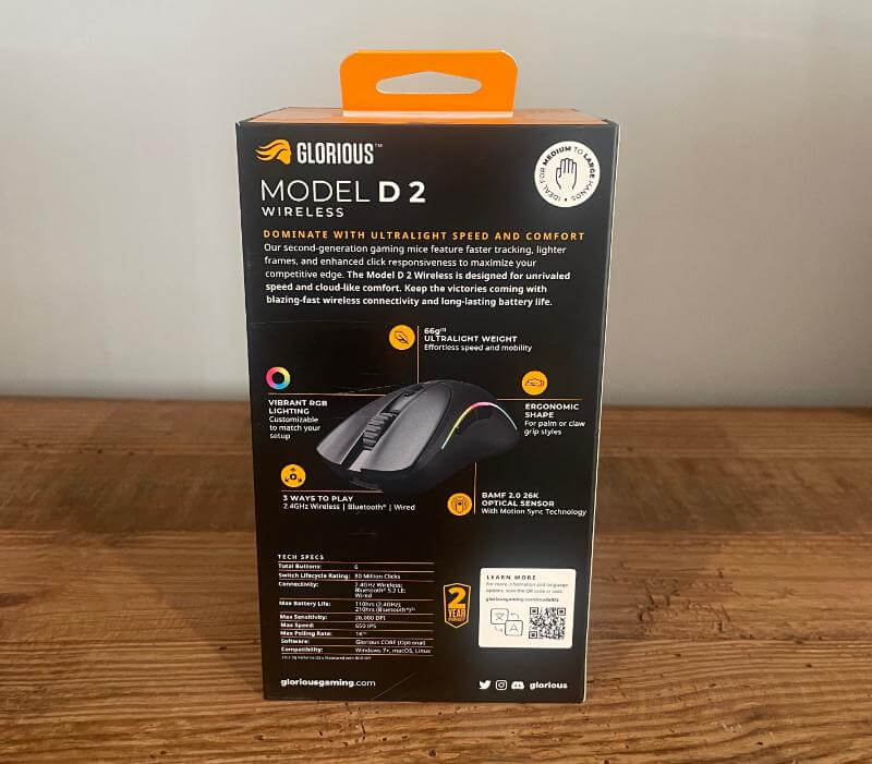 Glorious Model D 2 Wireless Review - One Of The Best Wireless Gaming Mice Around 3 glorious model d 23 Glorious Model D 2 Wireless Review - One Of The Best Wireless Gaming Mice Around