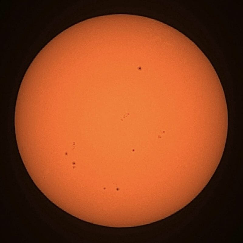 edited sun photo Dwarf Mini Review - A Pocket-Sized Path into Deep-Sky Astrophotography
