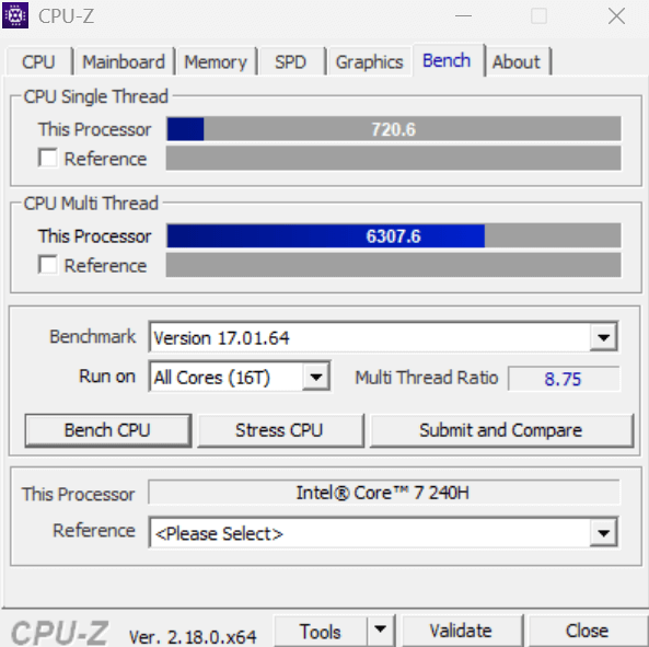 2026 03 03 21 08 30 CPU Z Gigabyte Gaming A16 Pro Review: A Well-Rounded Gaming Laptop for Work and Play