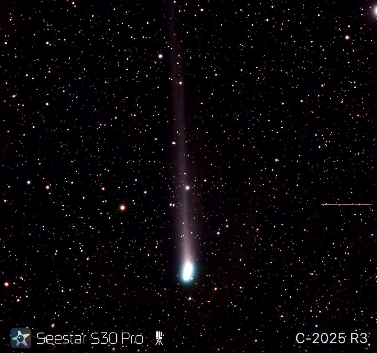 SCR 20260512 kycz Capturing Comet C/2025 R3 (PANSTARRS) from Perth with the Seestar S30 Pro