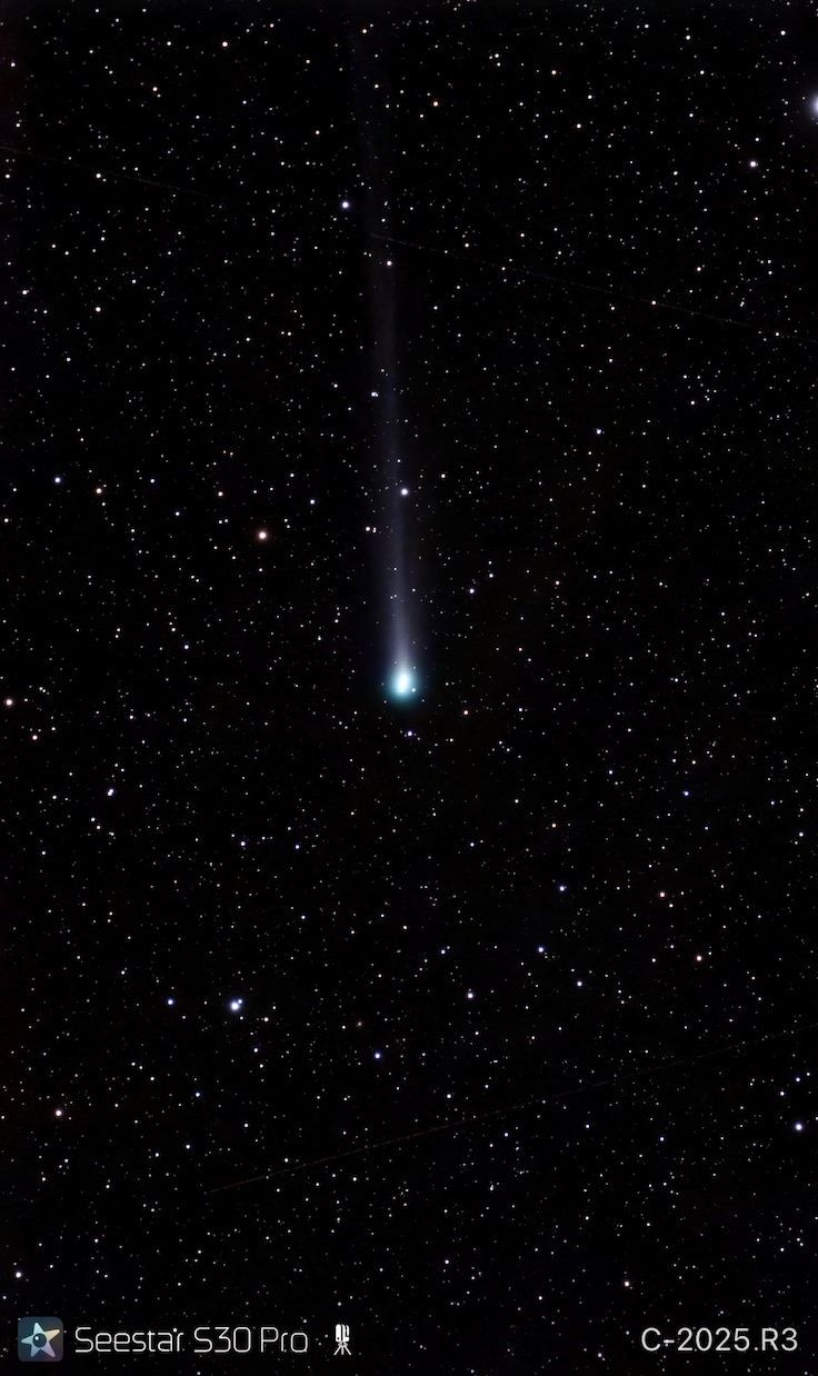 SCR 20260512 kyqk Capturing Comet C/2025 R3 (PANSTARRS) from Perth with the Seestar S30 Pro