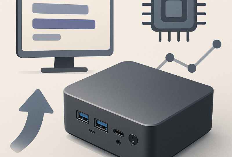 Homepage 2026 5 GMKtec EVO-X1 Pro mini PC chassis showing its rear port layout including the OCuLink connector