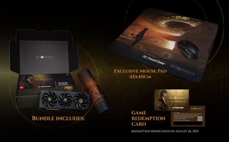 PowerColor Resonance RX 9070 XT Gets Plague Tale Artwork 1 PowerColor Resonance RX 9070 XT graphics card with gold Plague Tale Legacy backplate artwork