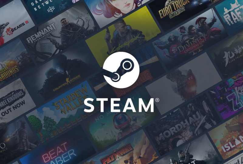 Valve Steam leak concept image showing old Steam interface and archived game files