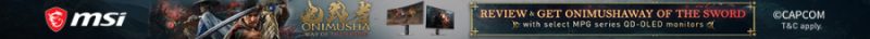 ViewSonic XG2738-2K-OLED monitor shown at an angle displaying vivid colours on its 27-inch QD-OLED panel