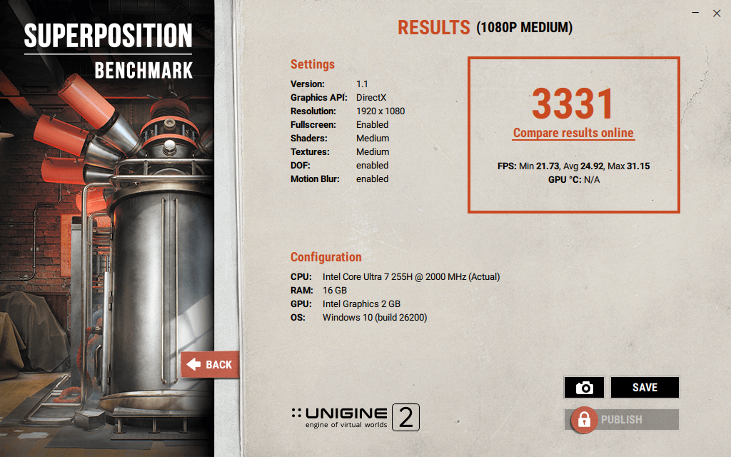 GIGABYTE BRIX Mini PC Review: Compact Power for Work and Play 22 2026 09 02 01 06 53 UNIGINE Superposition v1.1 GIGABYTE BRIX Mini PC Review: Compact Power for Work and Play