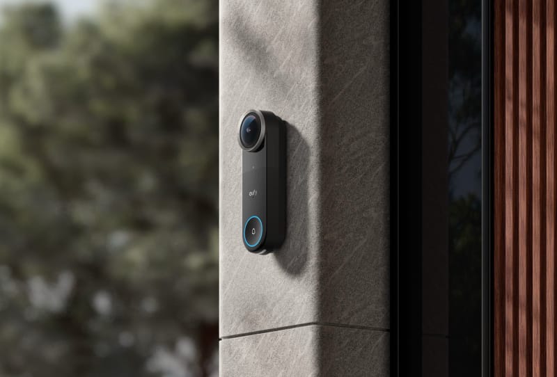 Anker MindBase smart home hub shown as a compact white NAS-style device with AI compute card