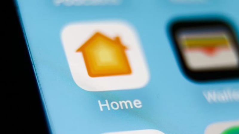 Two Apple HomePod speakers positioned in a living room, illustrating the rumoured HomePod surround sound setup