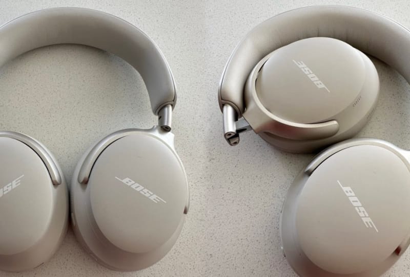 Bose QuietComfort Ultra Headphones Gen 2 shown from the side, the first Bose model with Bose Auracast support