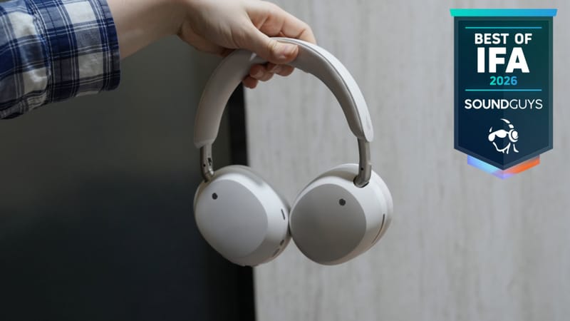 IFA 2026 audio gear including EarFun, Edifier, Anker and Beyerdynamic headphones on display in Berlin