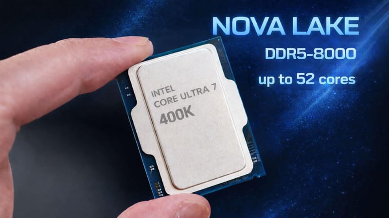 Leaked slide showing the Intel Nova Lake CPU release timeline for Nova Lake-S and Razor Lake
