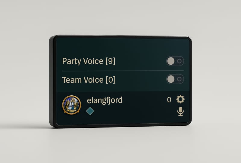 League of Legends voice chat interface showing team communication options in Patch 26.20
