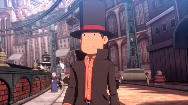 Level-5 AI backlash illustrated by Professor Layton remake artwork shown during the studio's Vision 2026 showcase