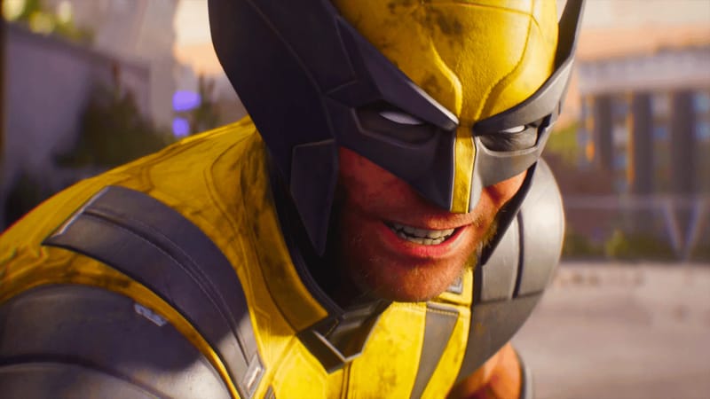 Marvel's Wolverine generative AI controversy shown through a distorted in-game bathroom sign