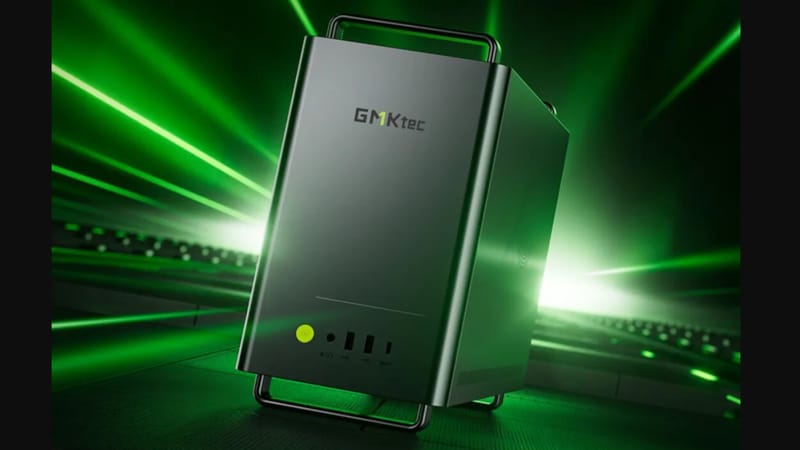 Morefine's MNAS-X1 Squeezes a Gaming GPU Into a NAS 2 Morefine MNAS-X1 NAS chassis showing top-loading drive bays above the motherboard and GPU compartment