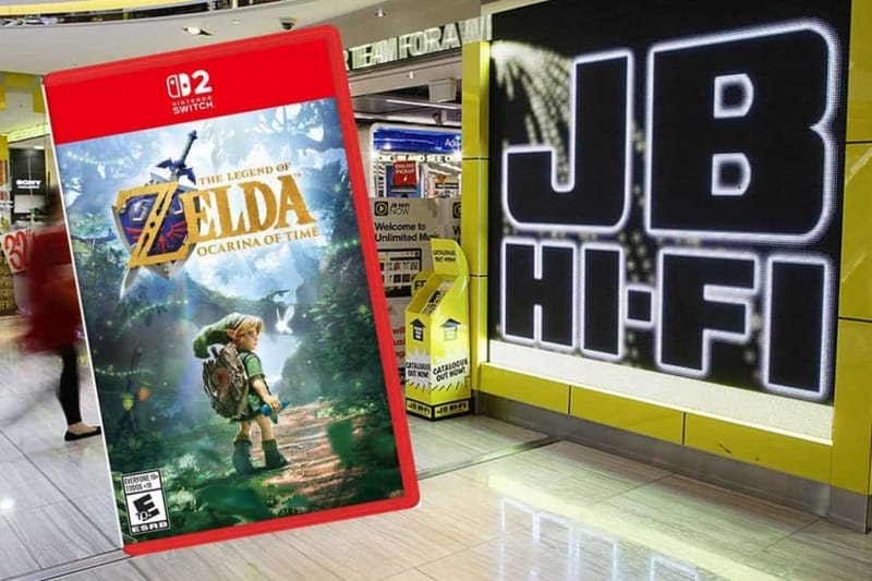 Textured foil cover art for the Ocarina of Time Remake physical edition on Nintendo Switch 2