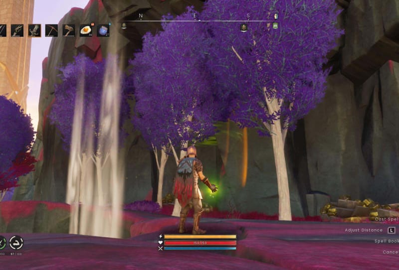 RuneScape Dragonwilds Switch 2 port showing blurry in-game visuals on a handheld screen