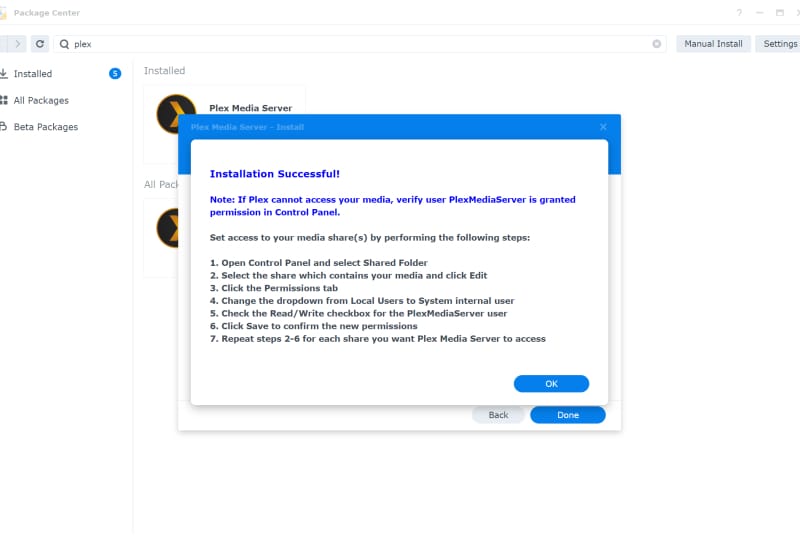 Homepage 2026 1 Plex Media Server interface running on a Synology NAS device