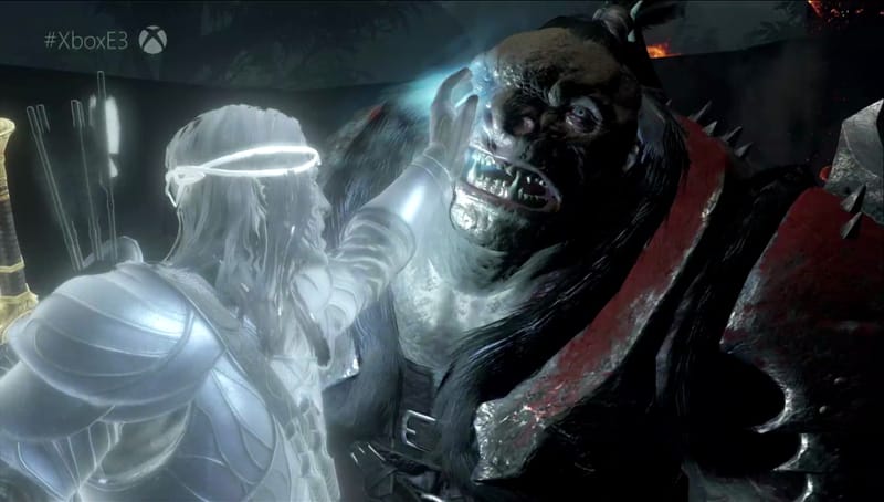 Two Acclaimed Middle-earth Games Head to Switch 2 3 Shadow of Mordor Switch 2 key art showing protagonist Talion facing an orc captain from the Nemesis System