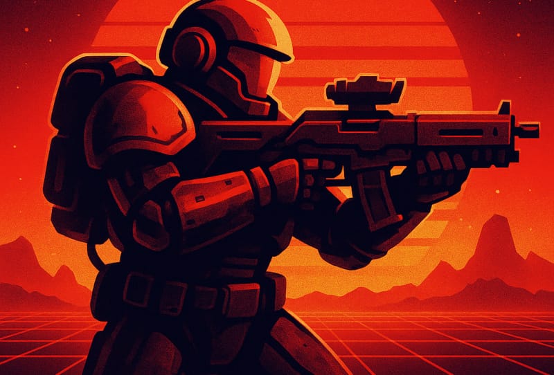 Dominion marines from the StarCraft shooter announcement trailer preparing for battle against the Zerg