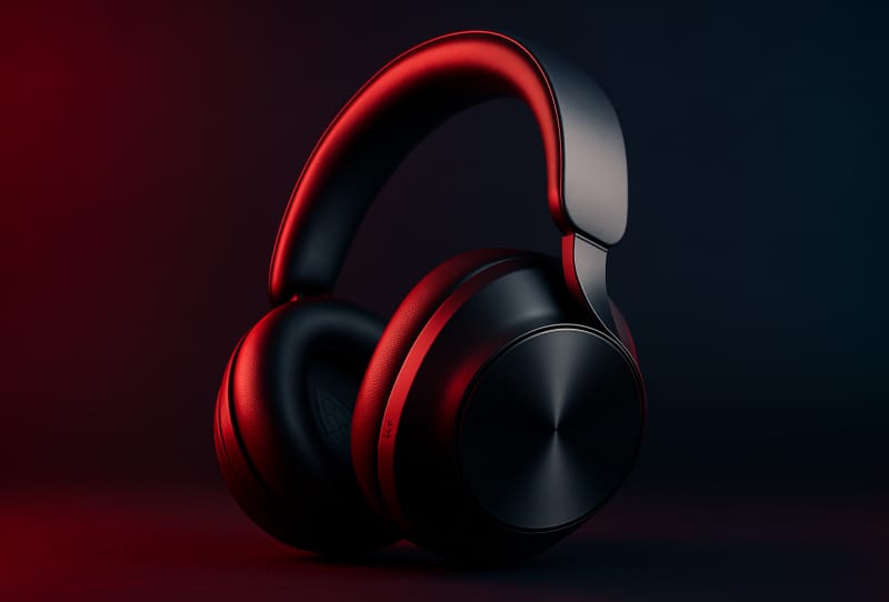 Homepage 2026 12 Technics EAH-A1000 over-ear wireless headphones showing the magnetic fluid driver design