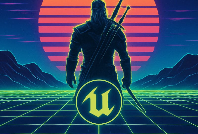Witcher 4 key art representing The Witcher 4 Unreal Engine 5 development shift