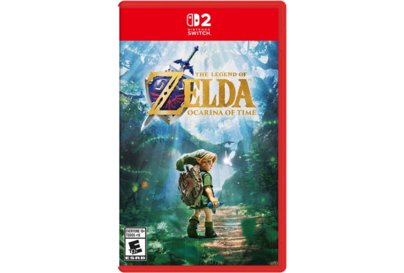 Nintendo Switch 2 console and Pro Controller shown during the Zelda 40th Anniversary Direct
