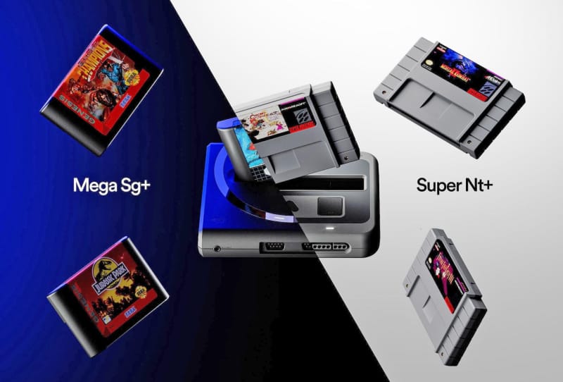 Homepage 2026 2 Analogue Super Nt Plus retro console shown beside a wireless controller and SNES cartridges