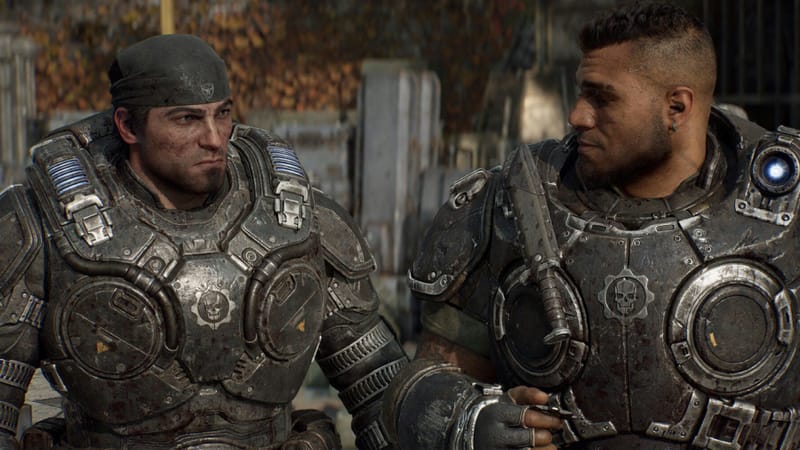 Gears of War E-Day Studio Praises Xbox's Exclusivity Push 1 Gears of War E-Day key art showing a Locust soldier emerging during Emergence Day on Xbox
