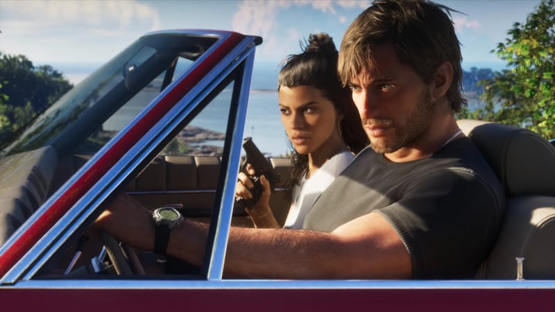 Xbox controller next to a screen showing GTA 6 cloud streaming on Xbox Cloud Gaming