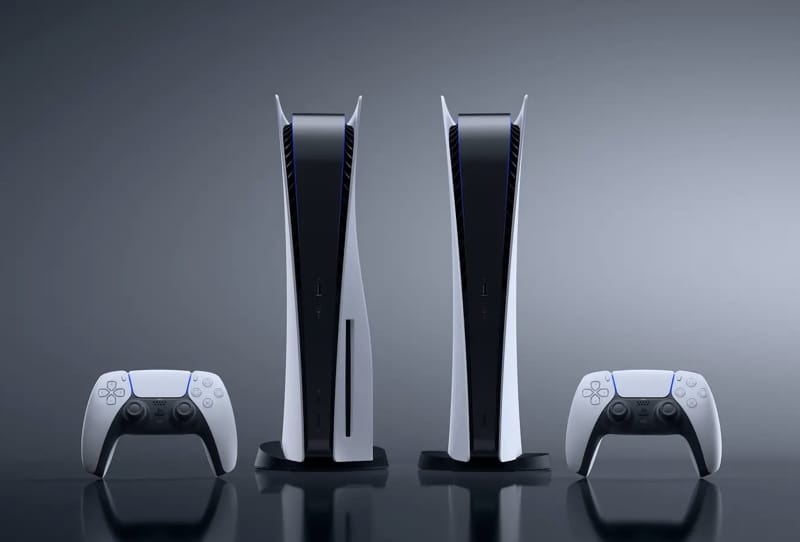 Jailbroken PS5 Steam games shown as individual tiles on a PlayStation 5 home screen