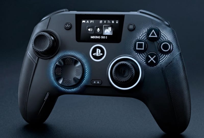 Homepage 2026 9 Nacon Revolution 5 Unlimited PS5 controller showing its built-in settings screen