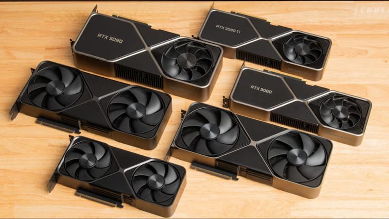 Close-up of a GeForce RTX graphics card representing the new Nvidia vBIOS configurator tool