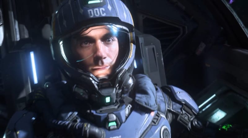 Squadron 42 Returns With New Trailer And Steam Wishlists 1 Squadron 42 trailer screenshot showing a UEE Navy pilot in the Star Citizen universe