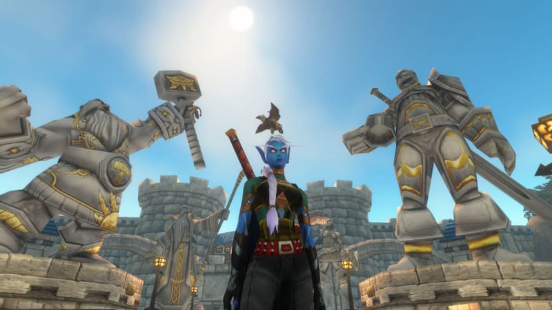 World of Warcraft Classic character standing in Stormwind, representing the WoW Classic Plus design philosophy